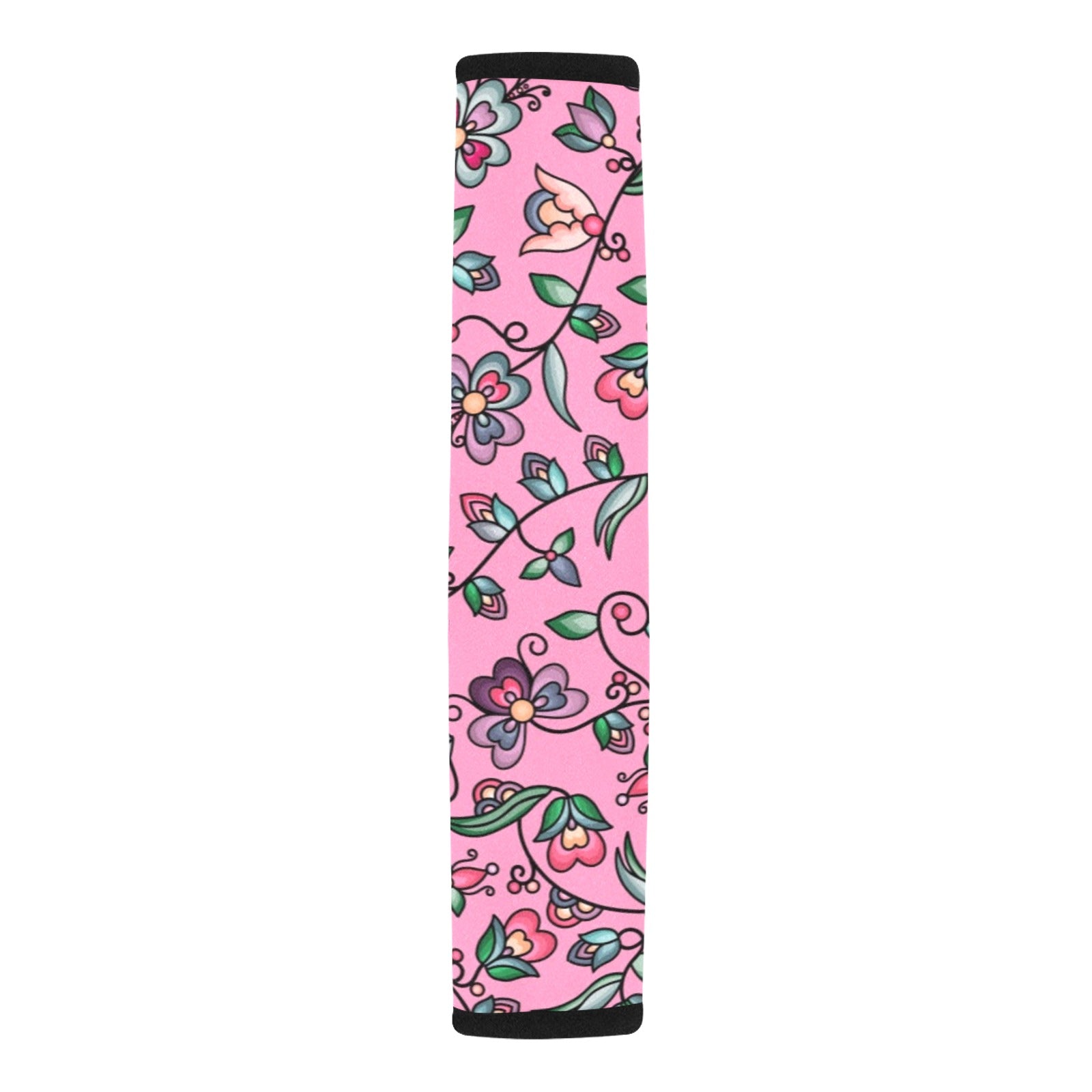 Amber Evening Garland Pink Car Seat Belt Cover 7''x12.6'' (Pack of 2)