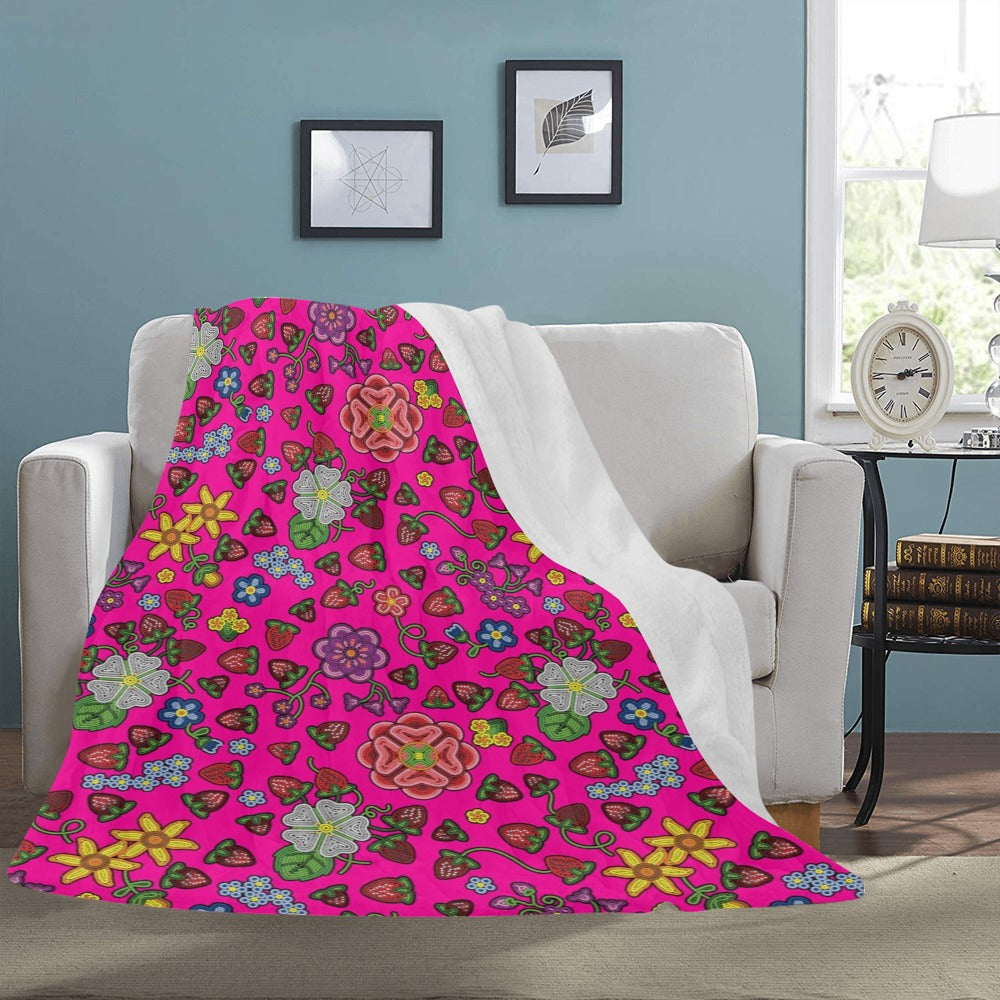 Berry Pop Blush Ultra-Soft Micro Fleece Blanket 60"x80"