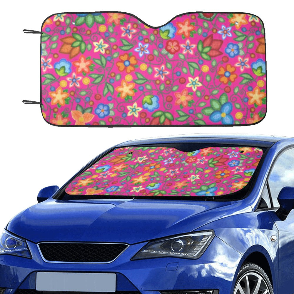 Morning Harmony Pink Car Sun Shade 55"x30"
