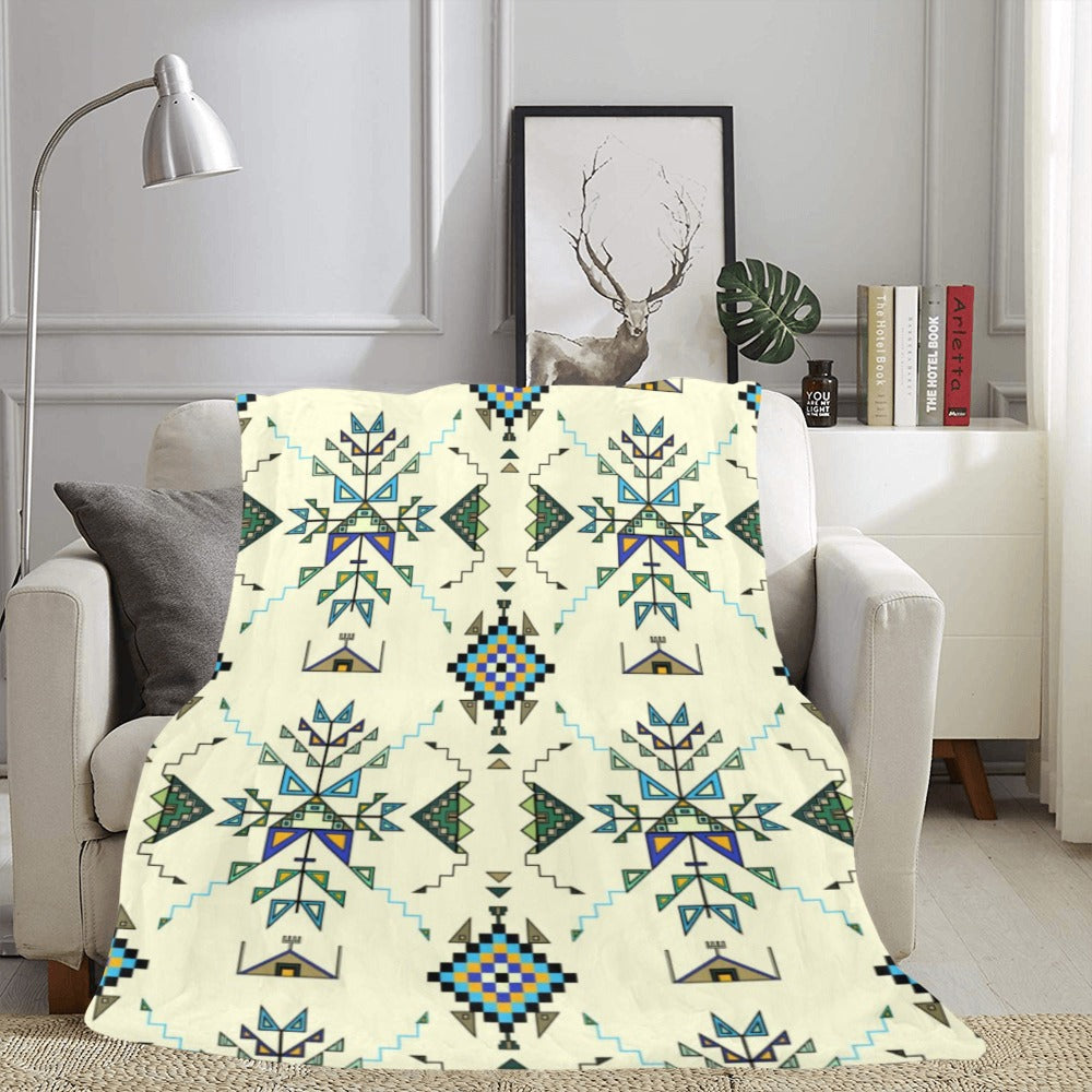 Bear Shield Cream Ultra-Soft Micro Fleece Blanket 60"x80"