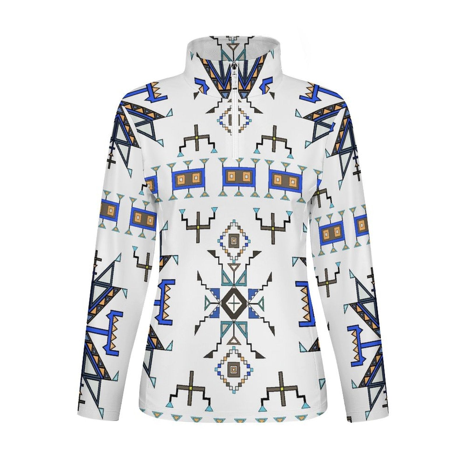Eagle Strike White Long Sleeve Yoga Shirt