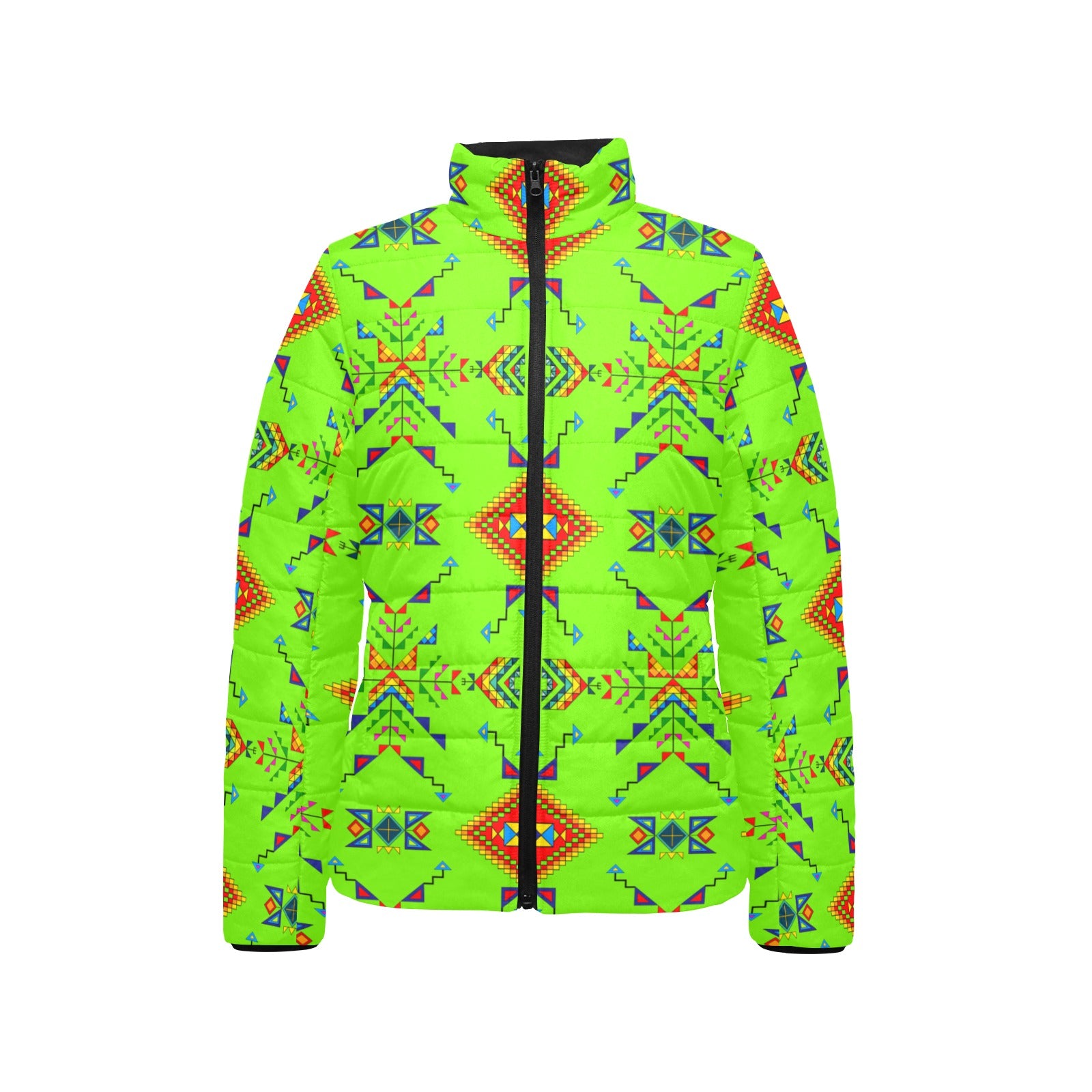 Buffalo Jump Neon Green Women's Padded Jacket