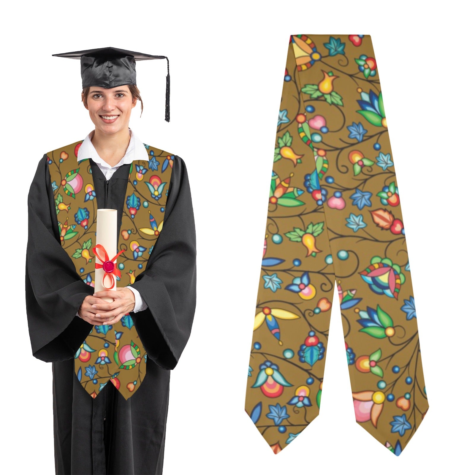 Prairie Plains Spirit Fall Leaves Graduation Stole