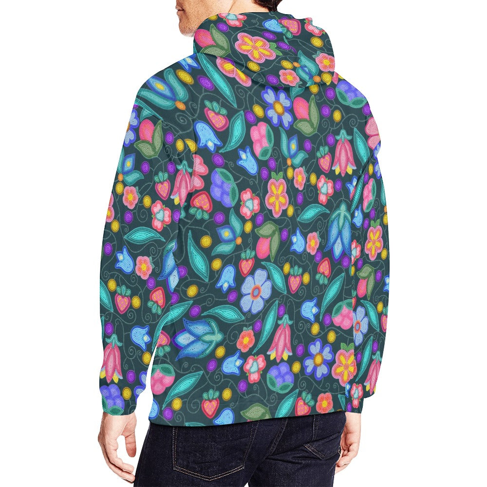 Sweet Offering Dark Teal Hoodie for Men (USA Size)