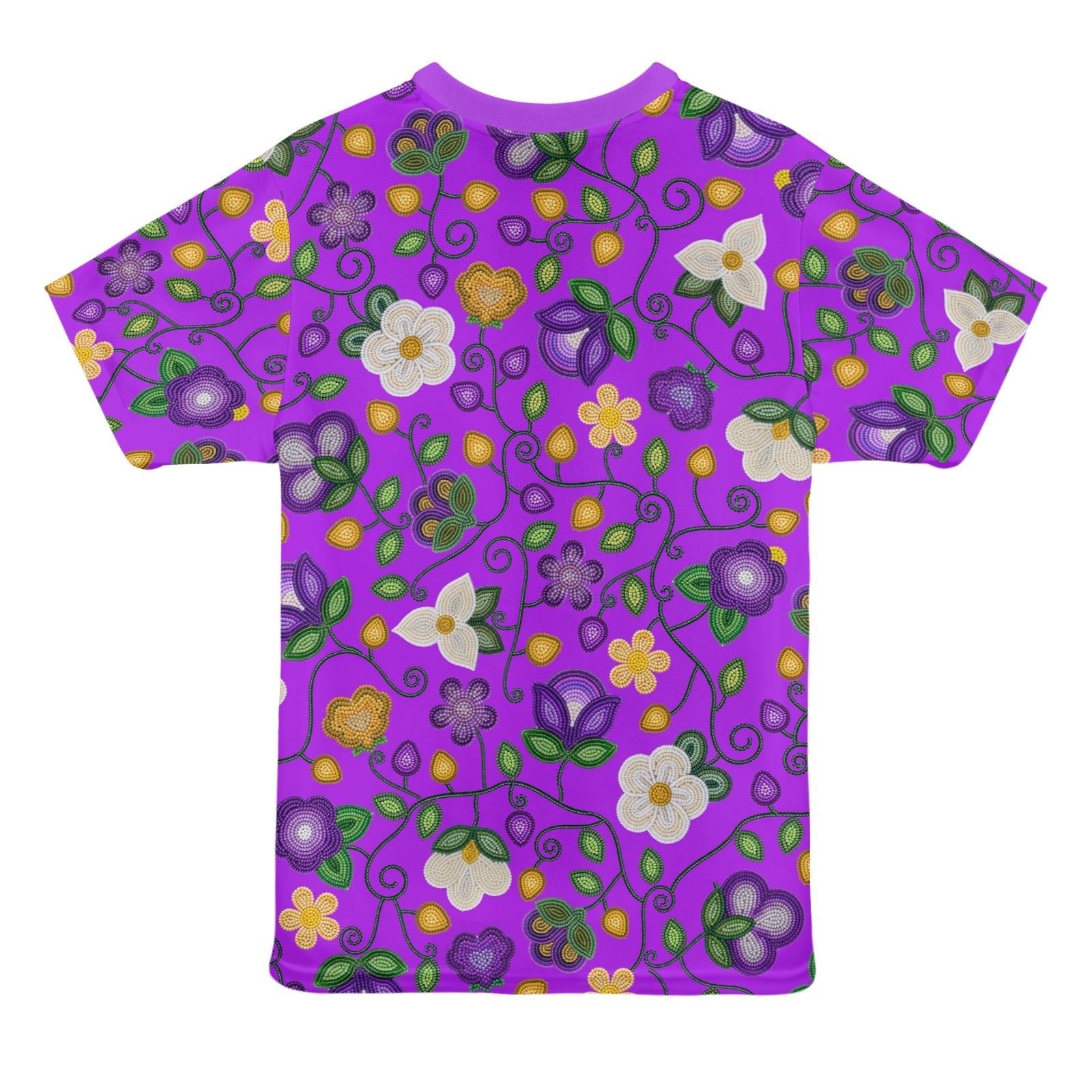 Midnight Moss Bloom Purple T-shirt for Women