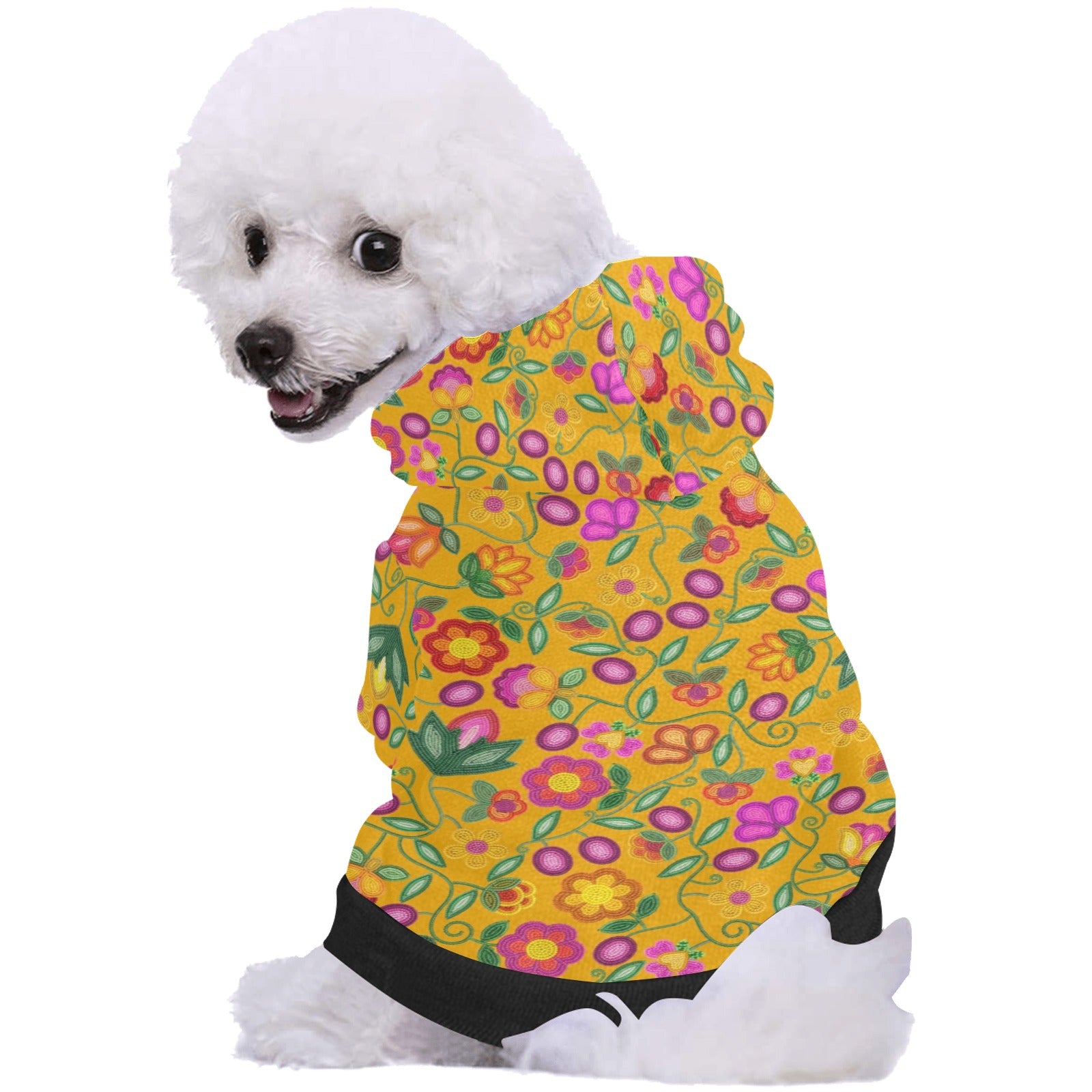Boreal Bounty Yellow Pet Dog Hoodie