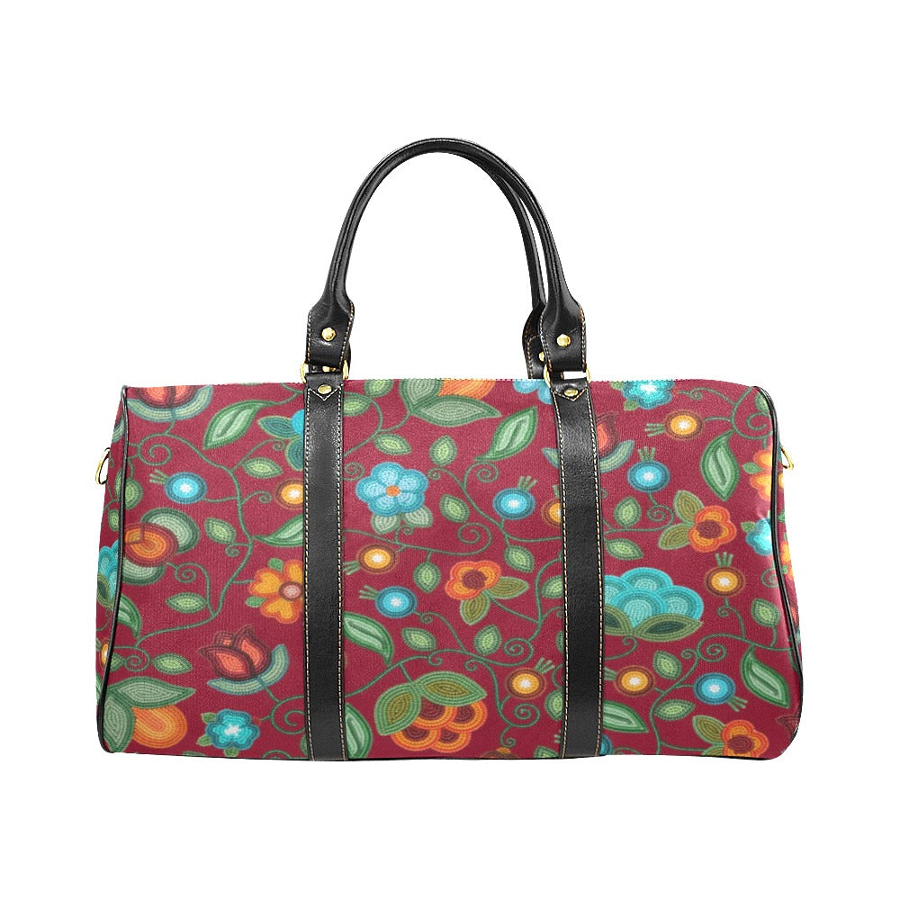 Prairie Fire Petals Red Waterproof Travel Bag/Small