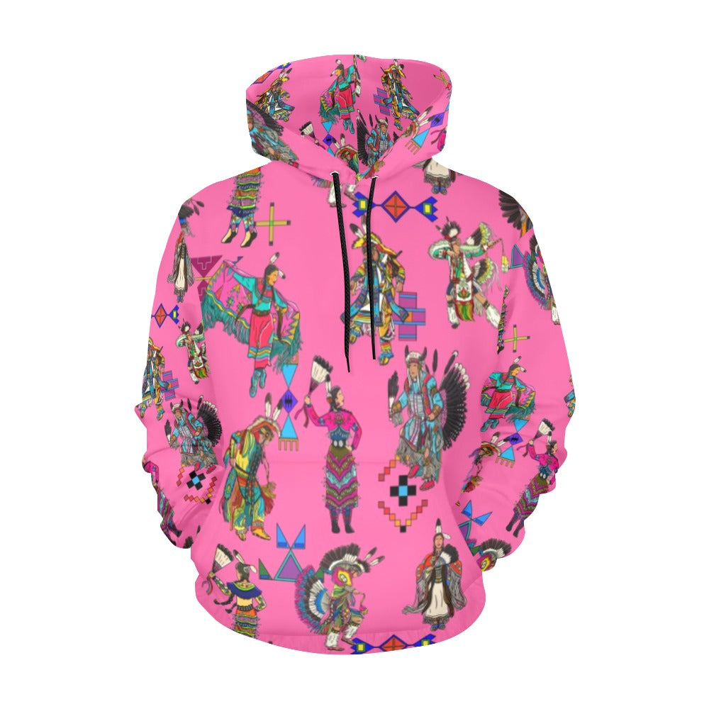 Grand Entry Dancer Pink Hoodie for Men (USA Size)