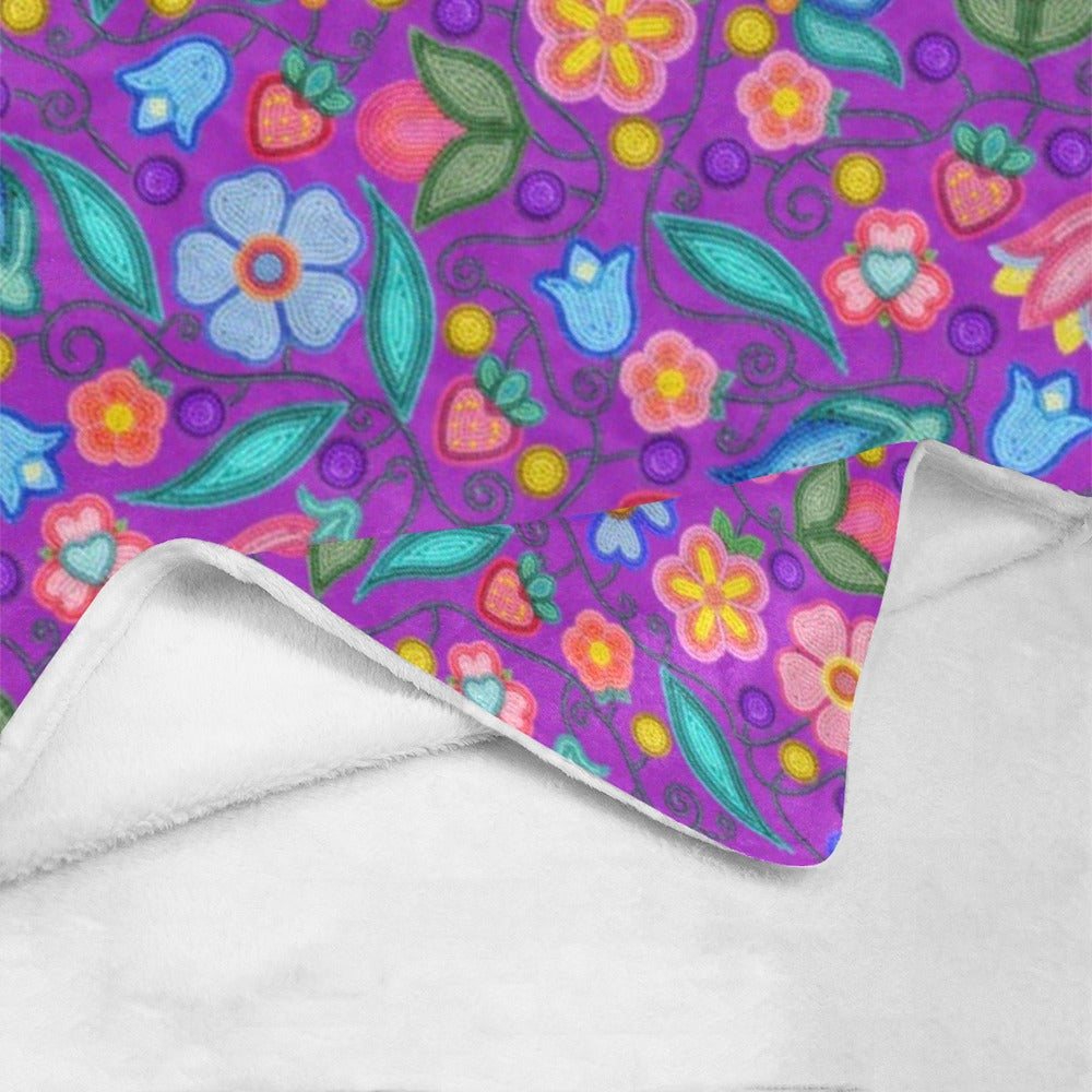Sweet Offering Purple Ultra-Soft Micro Fleece Blanket 60"x80"