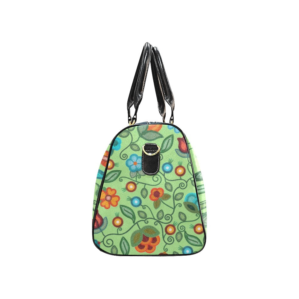 Prairie Fire Petals Sage Waterproof Travel Bag/Small