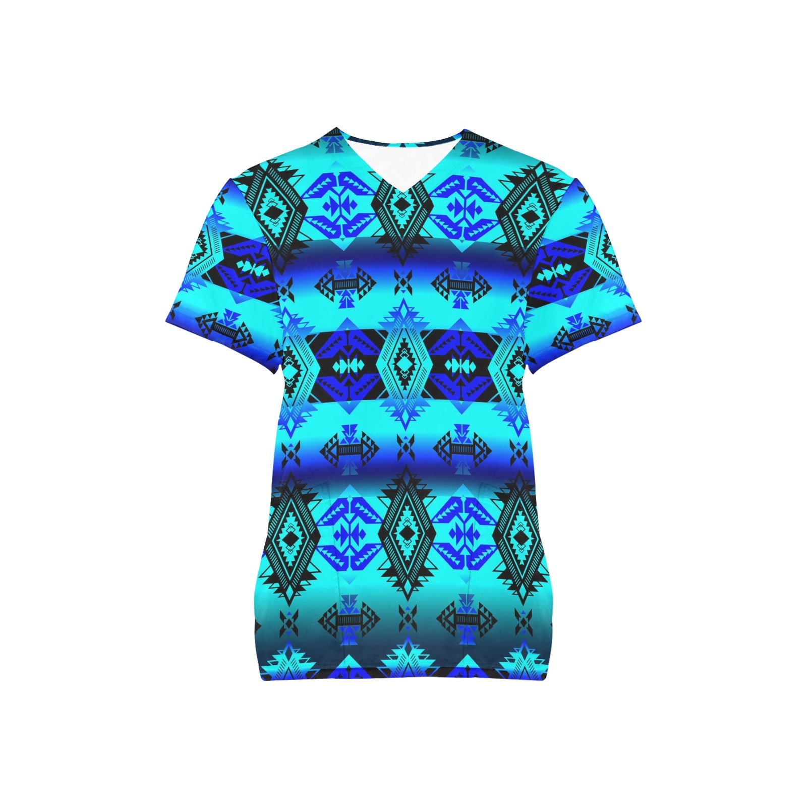 Sovereign Nation Midnight Scrub Top
