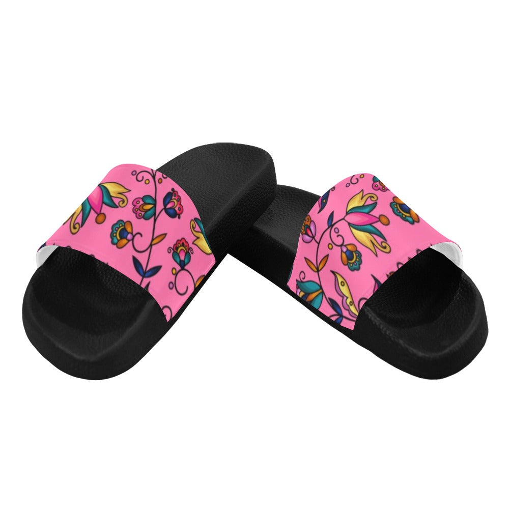Copper Prairie Petals Pink Men's Slide Sandals