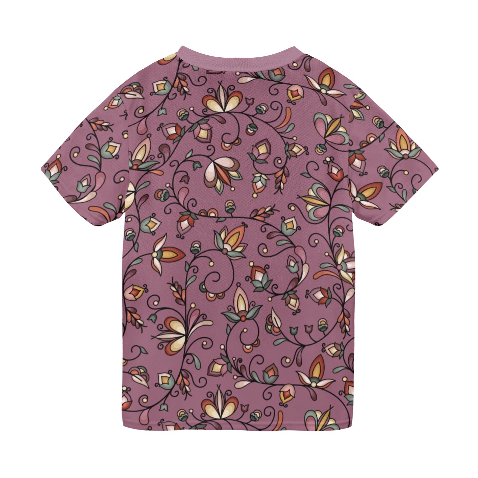Burnt Sky Petals Magenta T-shirt for Men