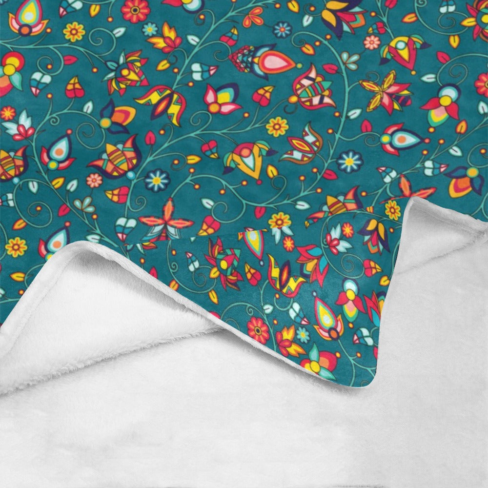 Thorny Path Teal Ultra-Soft Micro Fleece Blanket 50"x60"