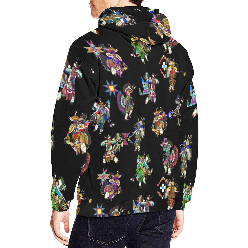 Men's Fancy Dancer Black Hoodie for Men (USA Size)