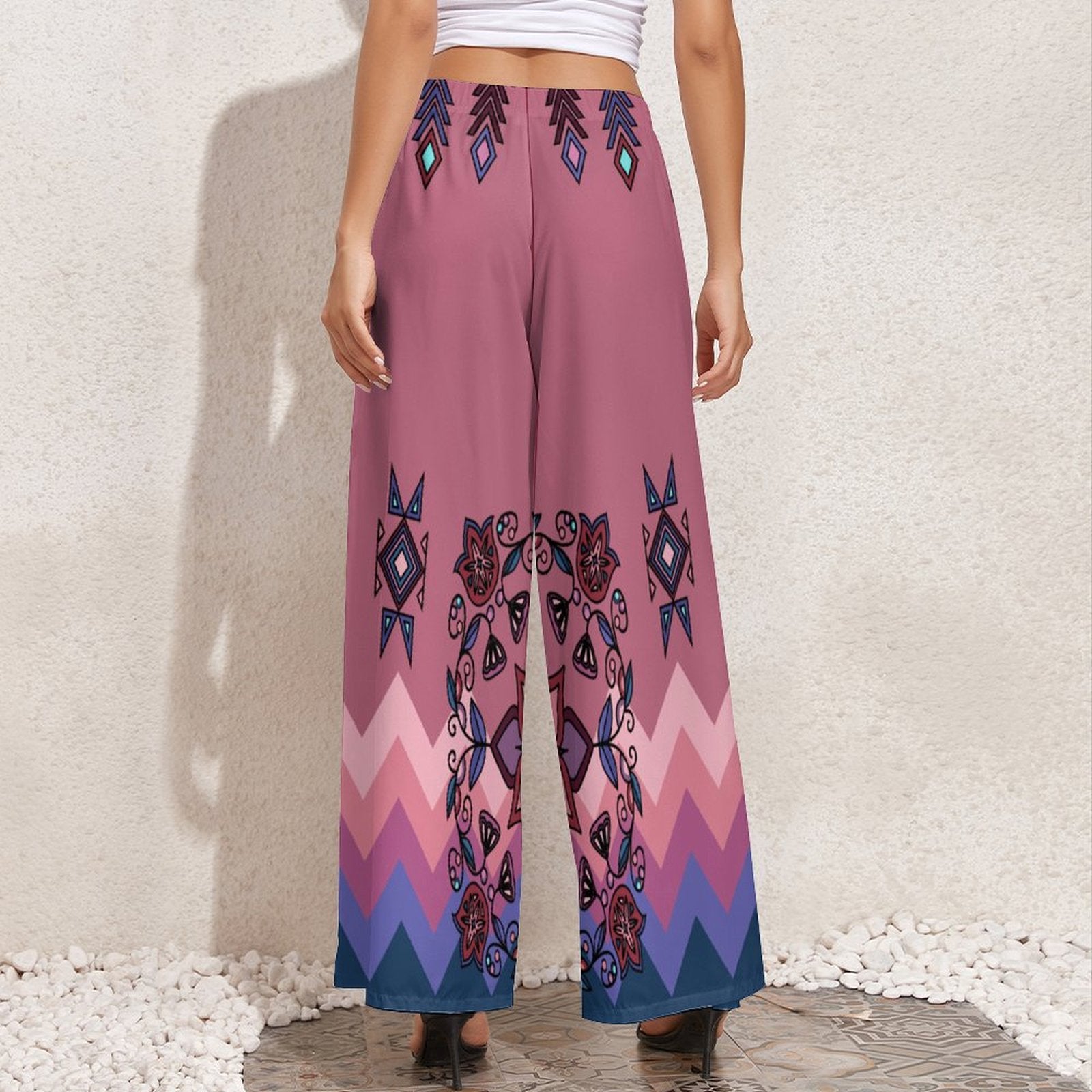 Frost Flower Circle Ribbon Pant