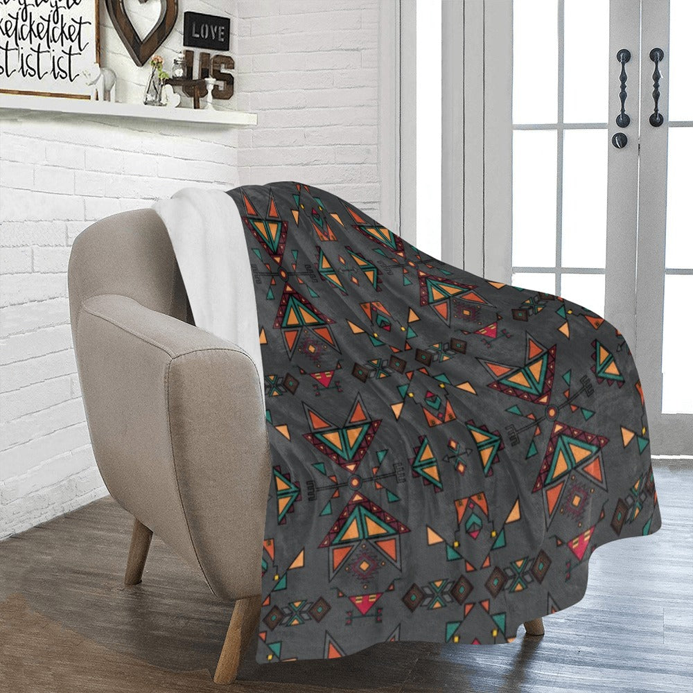 Arrow dawn Gray Ultra-Soft Micro Fleece Blanket 50"x60"