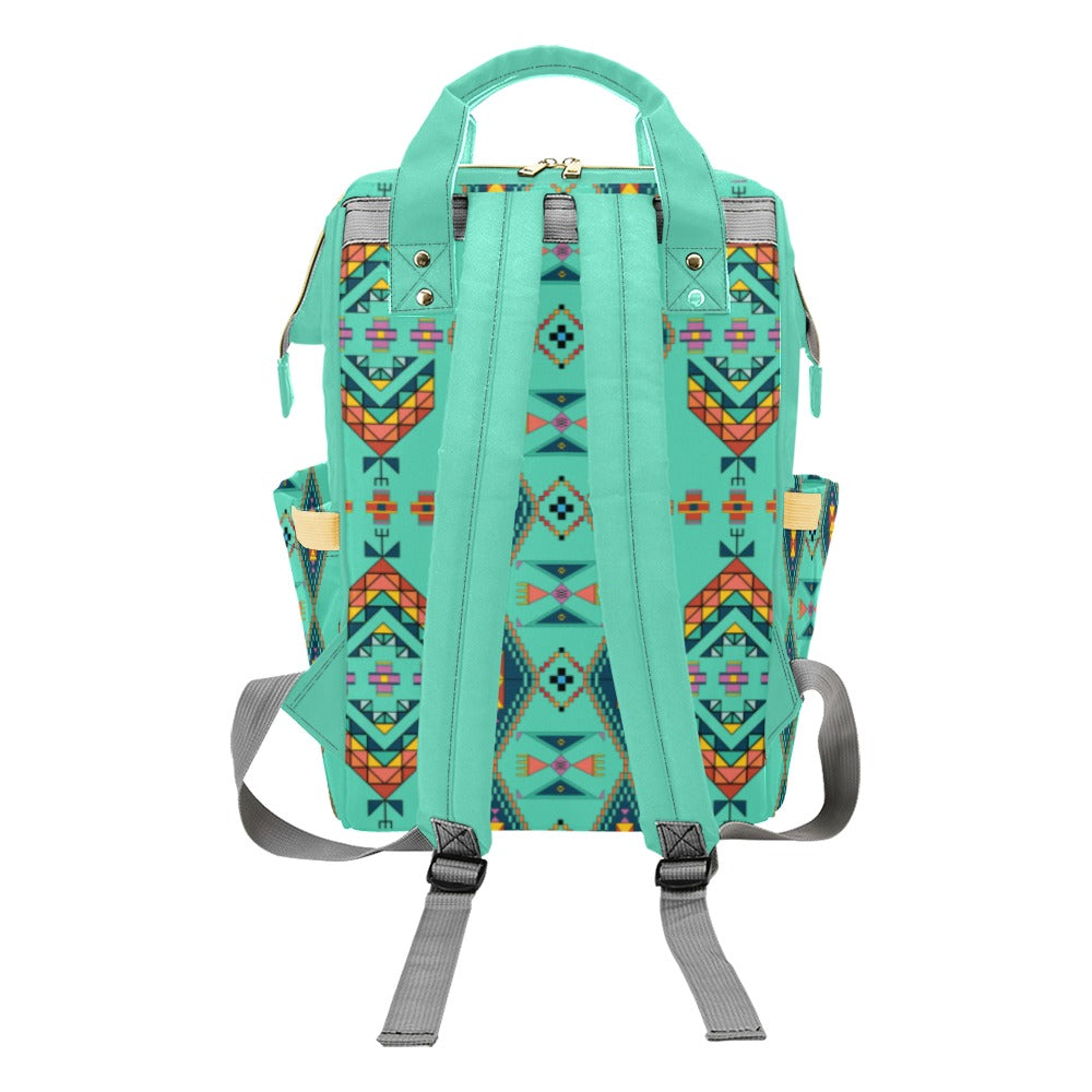 Travois Tipi Smoky Sky Multi-Function Diaper Backpack/Diaper Bag
