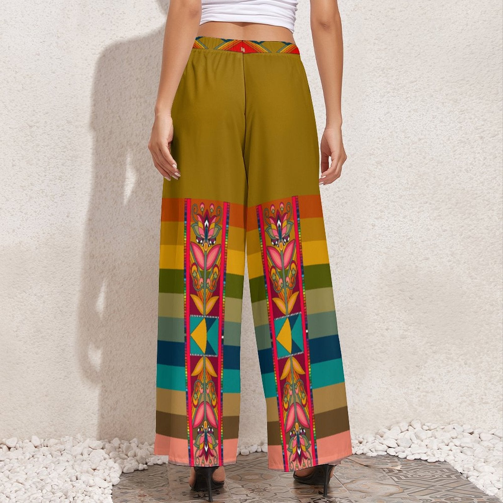 Ochre Glow Ribbon Pants