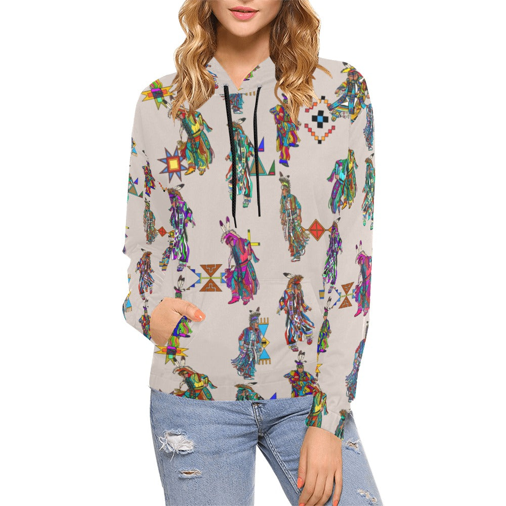 Men's Grass Dancers Muslin Hoodie for Women (USA Size)