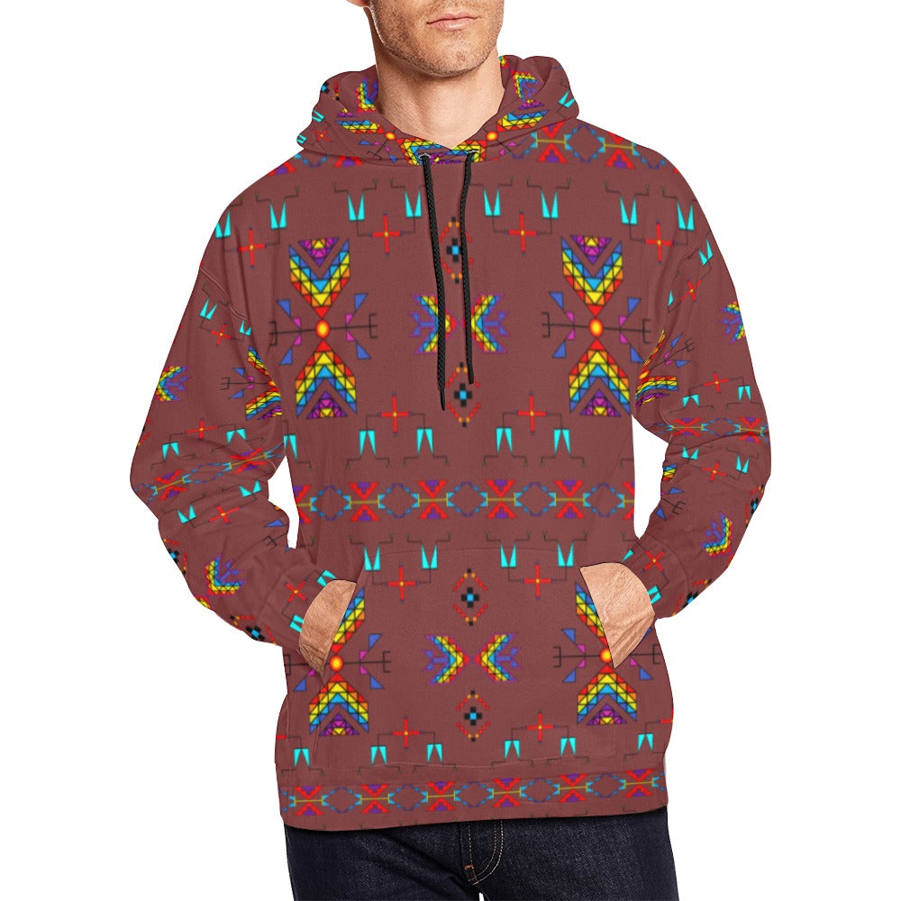 Rainy Chief Rainbow Earth Clay Hoodie for Men (USA Size)