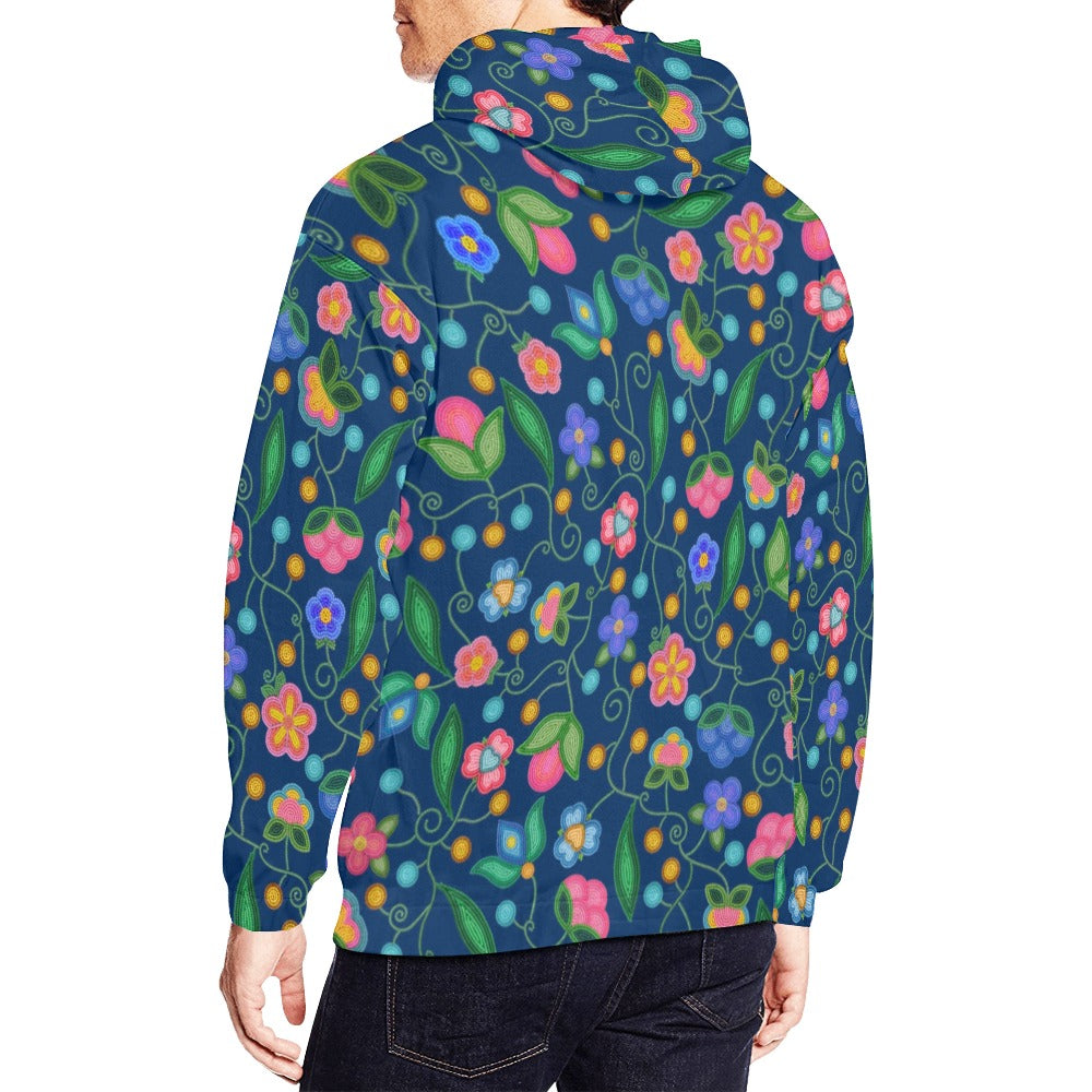 Skyberry Serenade Navy Hoodie for Men (USA Size)