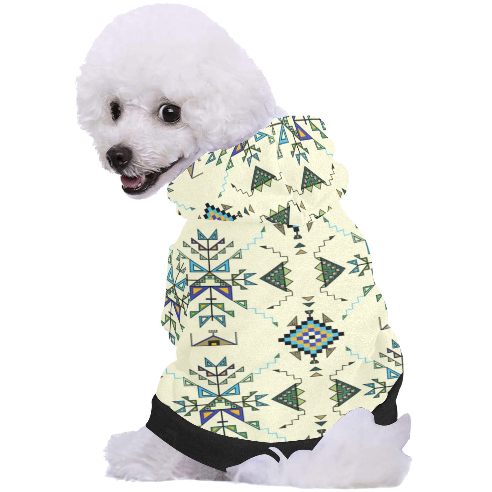 Bear Shield Cream Pet Dog Hoodie