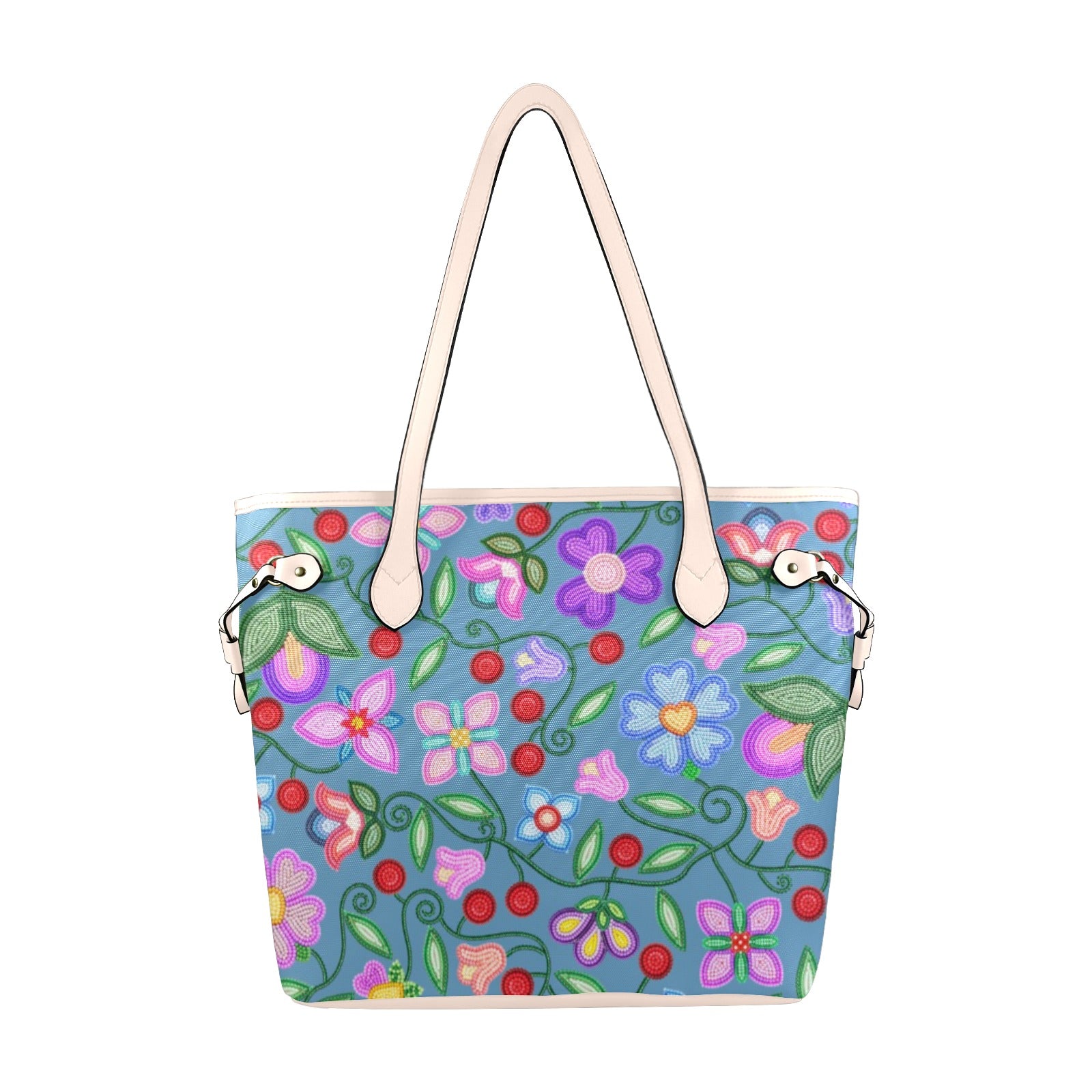 Petal Harmony River Clover Canvas Tote Bag
