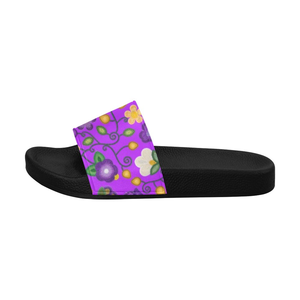 Midnight Moss Bloom Purple Men's Slide Sandals