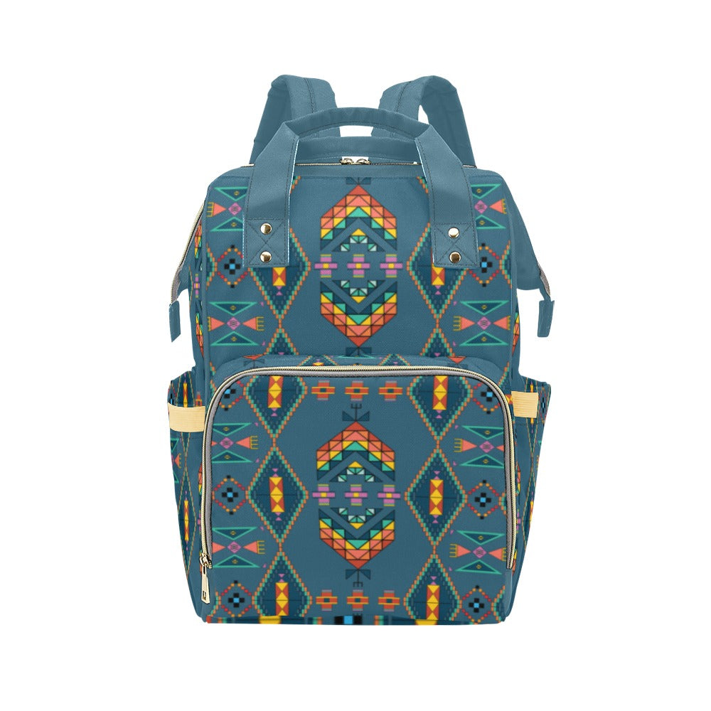 Travois Tipi Deep Lake Multi-Function Diaper Backpack/Diaper Bag