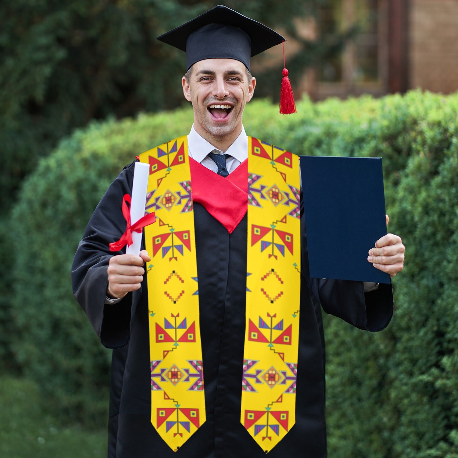 Scattered Generations Maize Graduation Stole