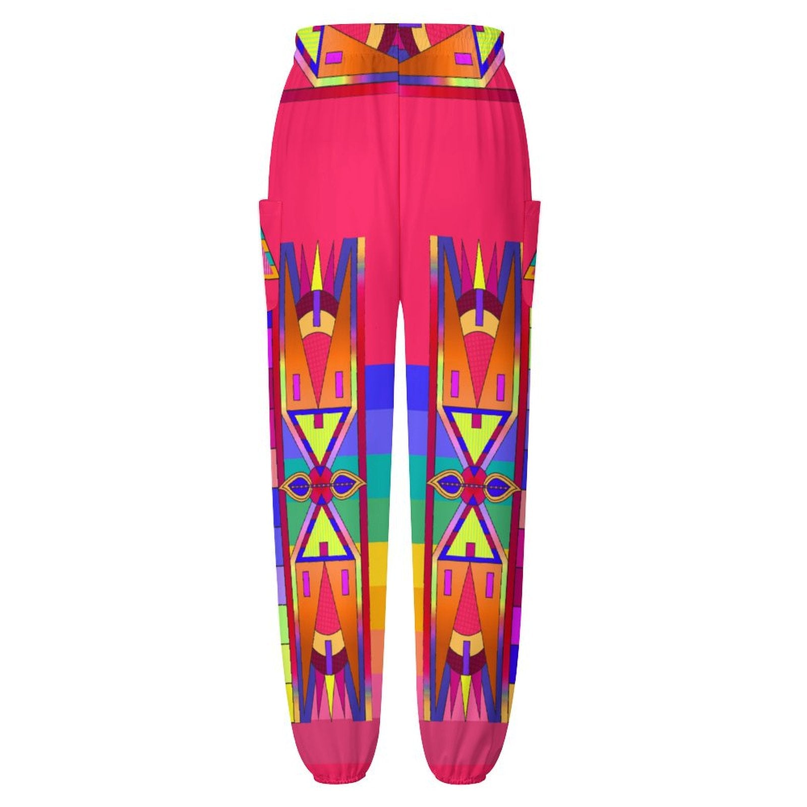 Rainbow Spirit Path Pink Ribbon Joggers