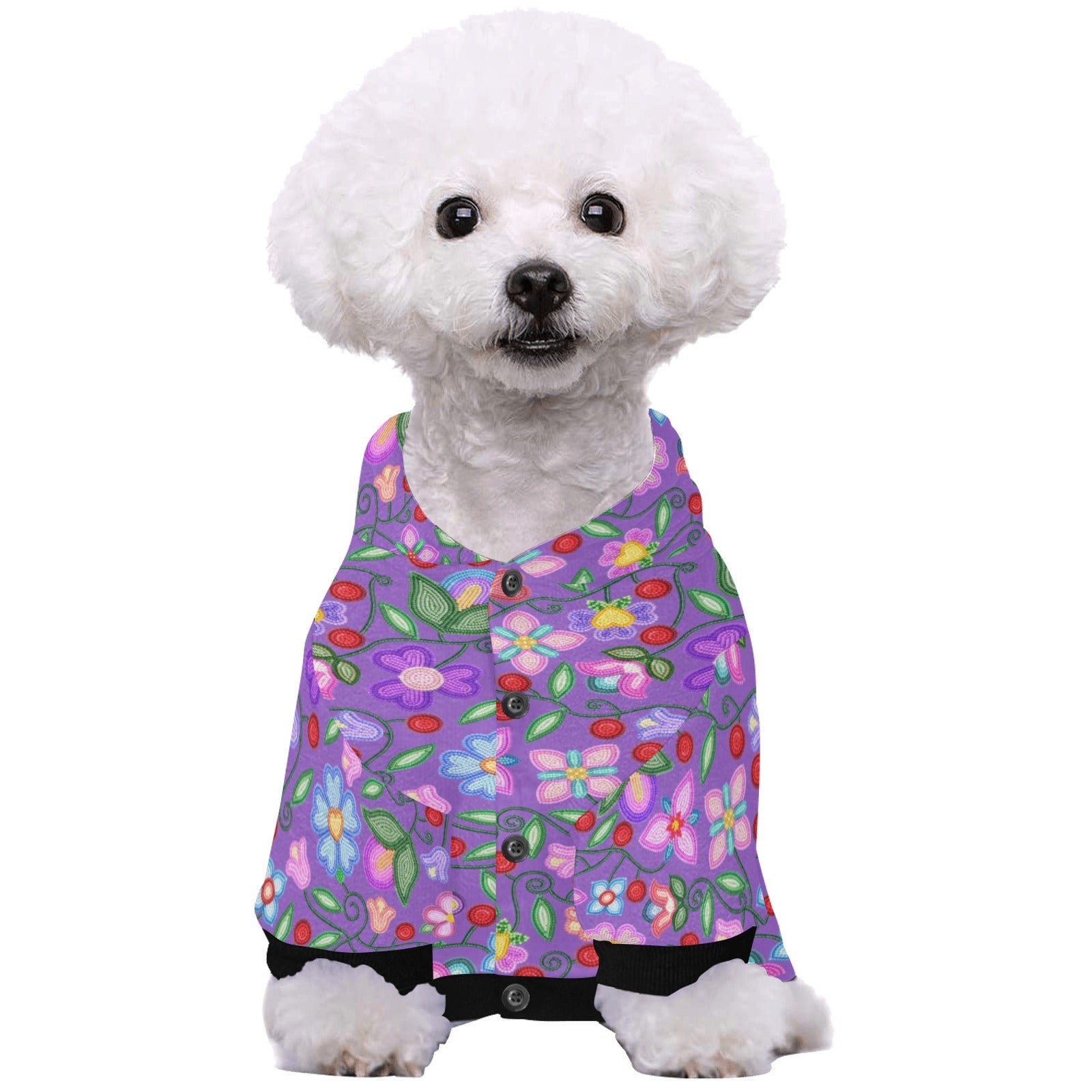 Petal Harmony Lavender Pet Dog Hoodie