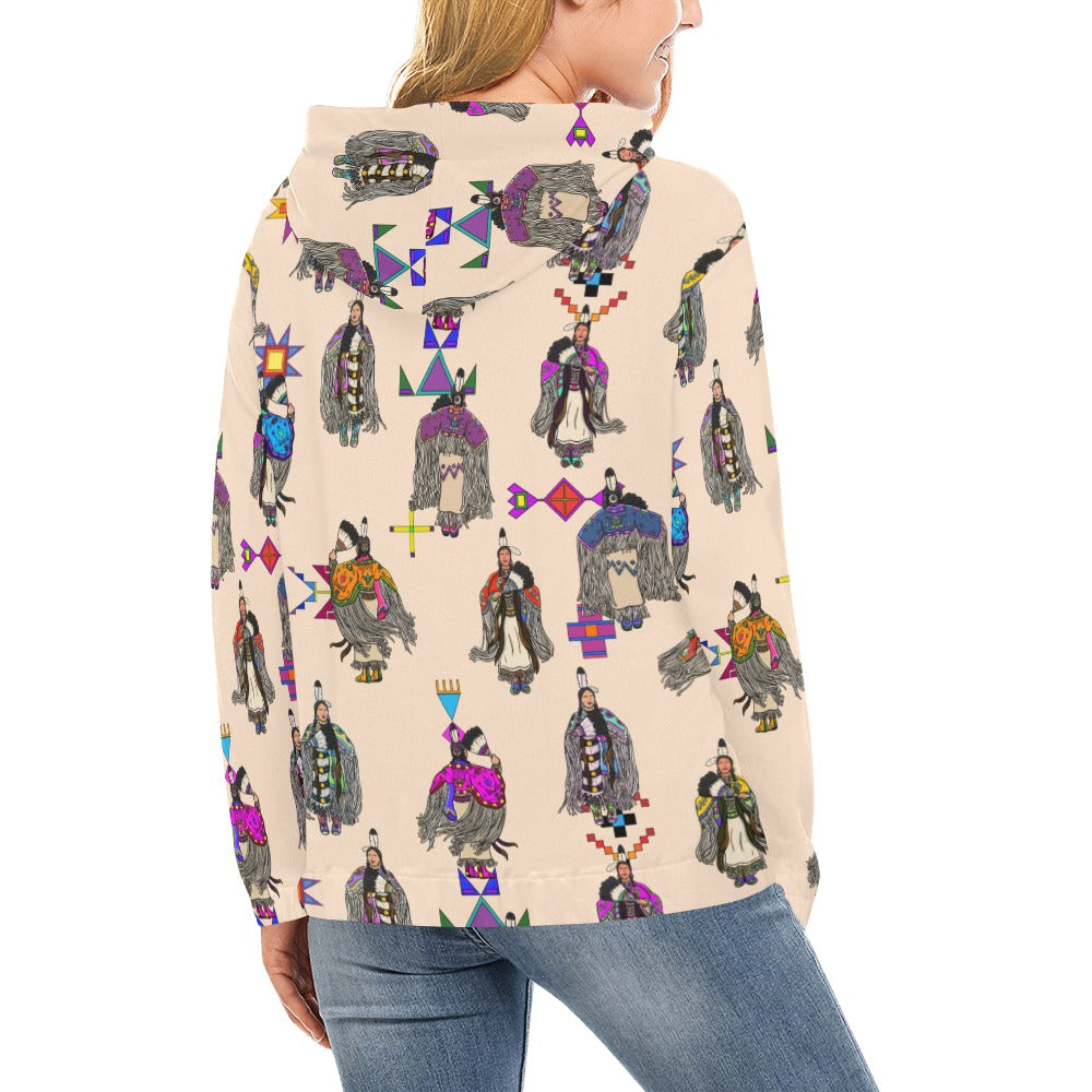 Women's Tradish Dancers  Muslin Hoodie for Women (USA Size)