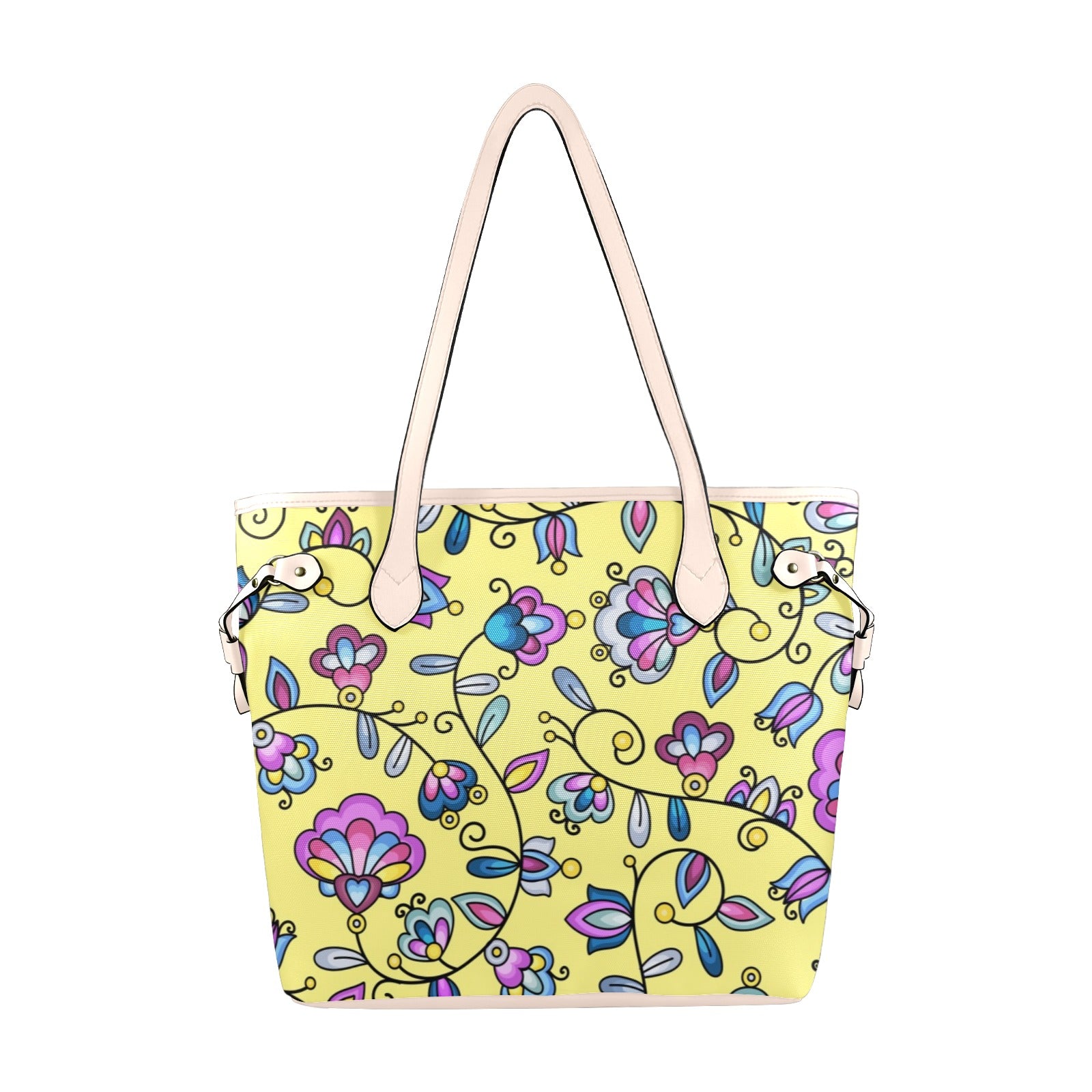 Autumn Bundle Blessing Yellow Clover Canvas Tote Bag