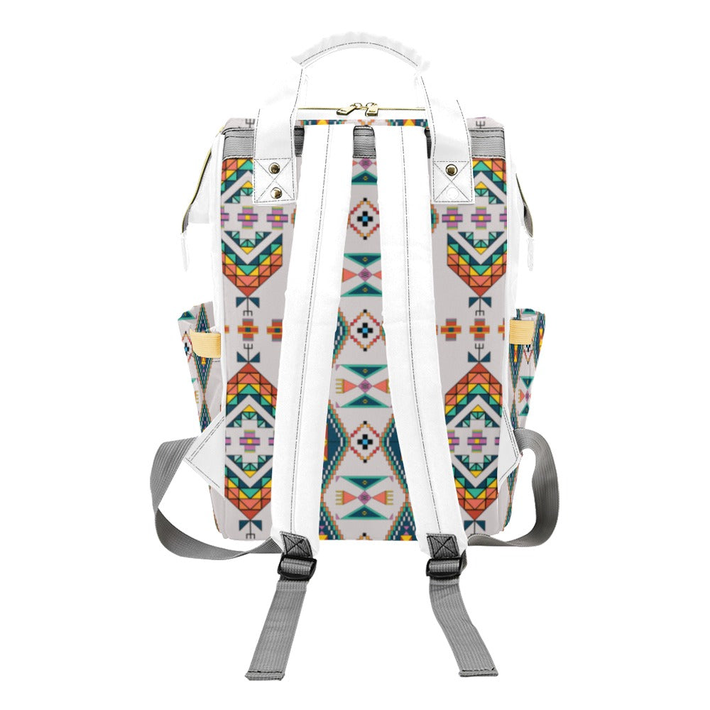 Travois Tipi Grey Multi-Function Diaper Backpack/Diaper Bag