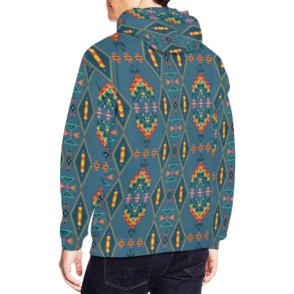 Travois Tipi Deep Lake Hoodie for Men (USA Size)