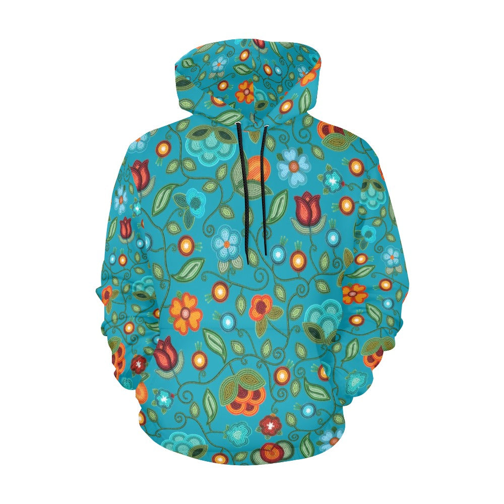 Prairie Fire Petals Ocean Hoodie for Men (USA Size)