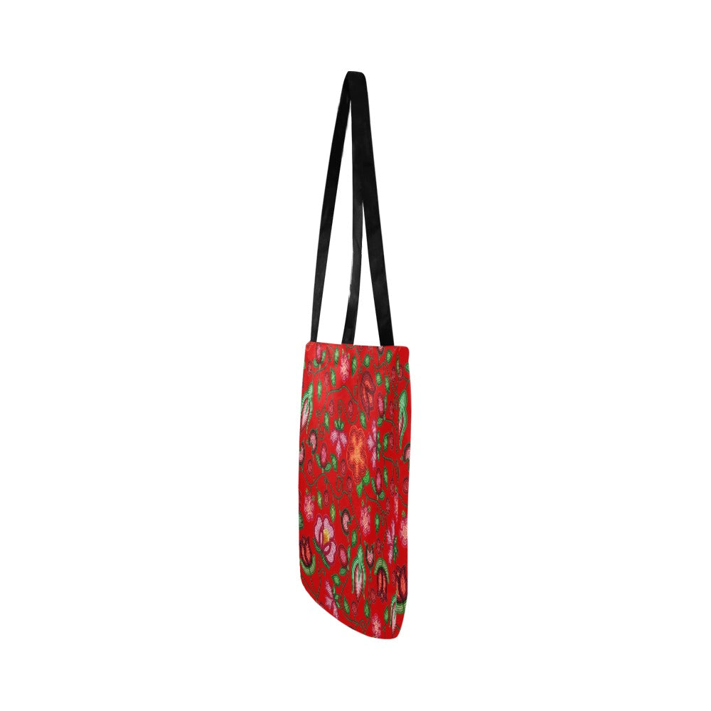 Rose Reverie Red Reusable Shopping Bag (Two sides)