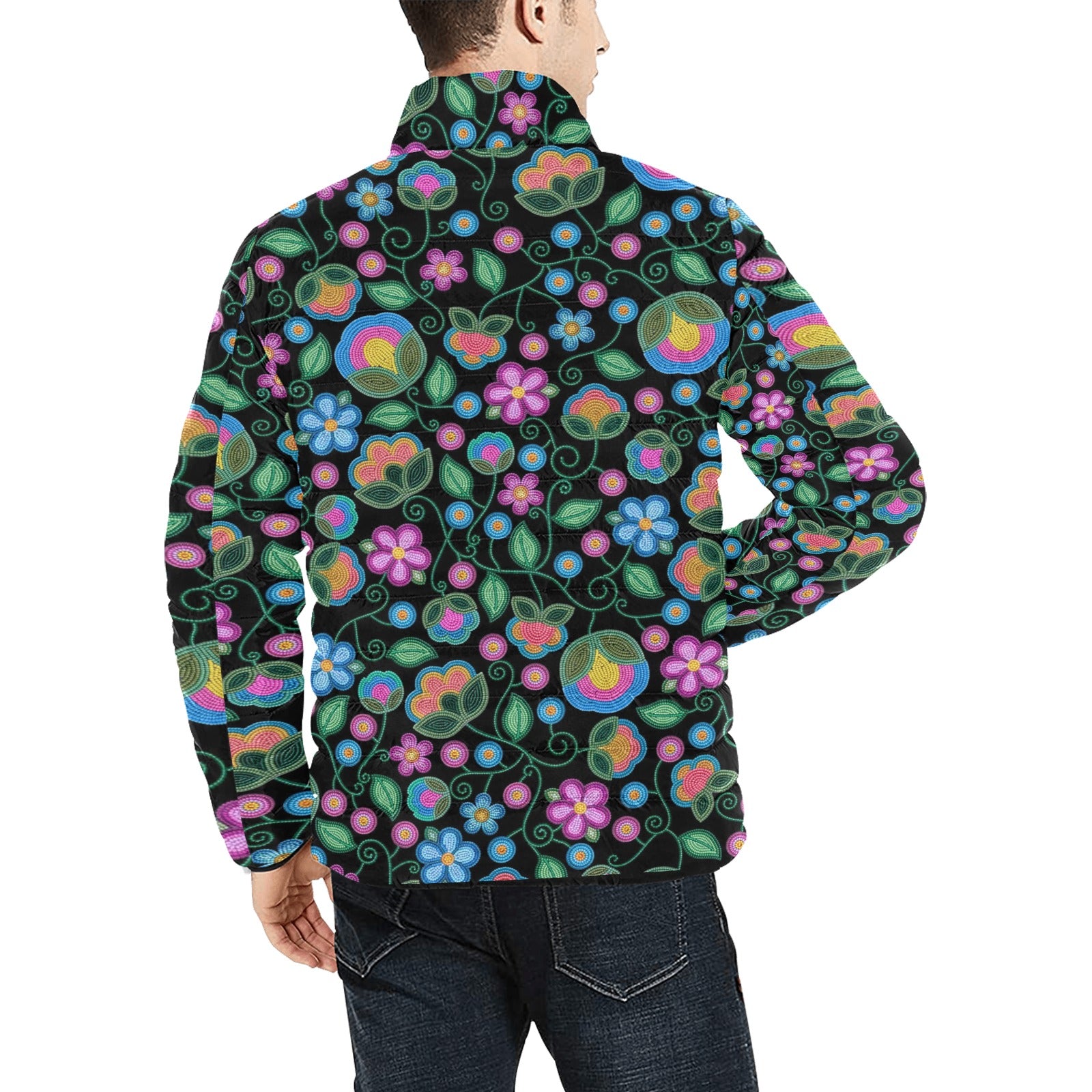 Turquoise Sunbeam Men's Padded Jacket