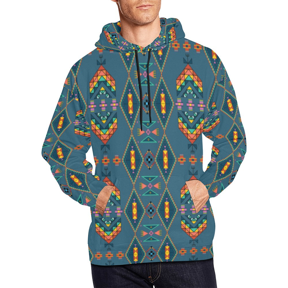 Travois Tipi Deep Lake Hoodie for Men (USA Size)