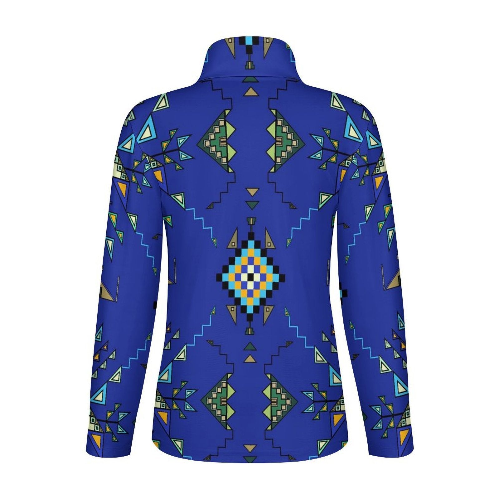 Bear Shield Dark Blue Long Sleeve Yoga Shirt