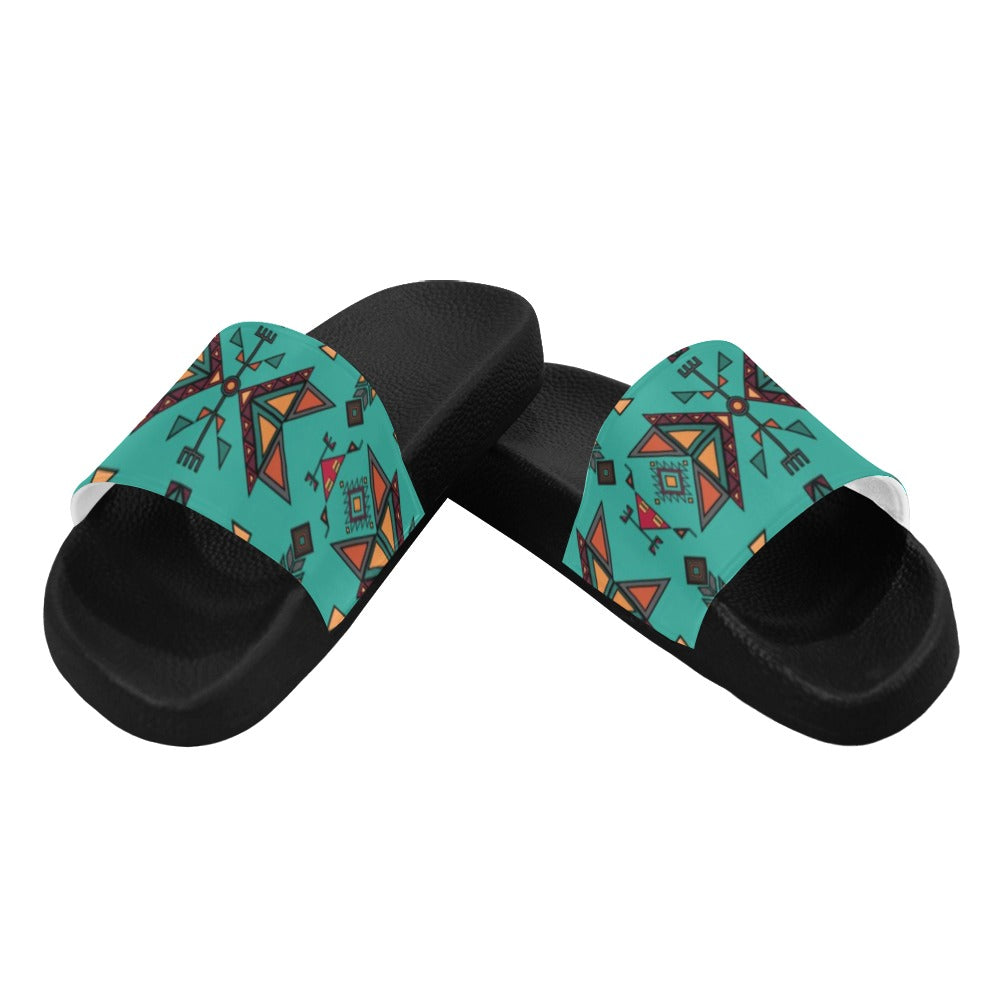 Arrow dawn Turquoise Women's Slide Sandals