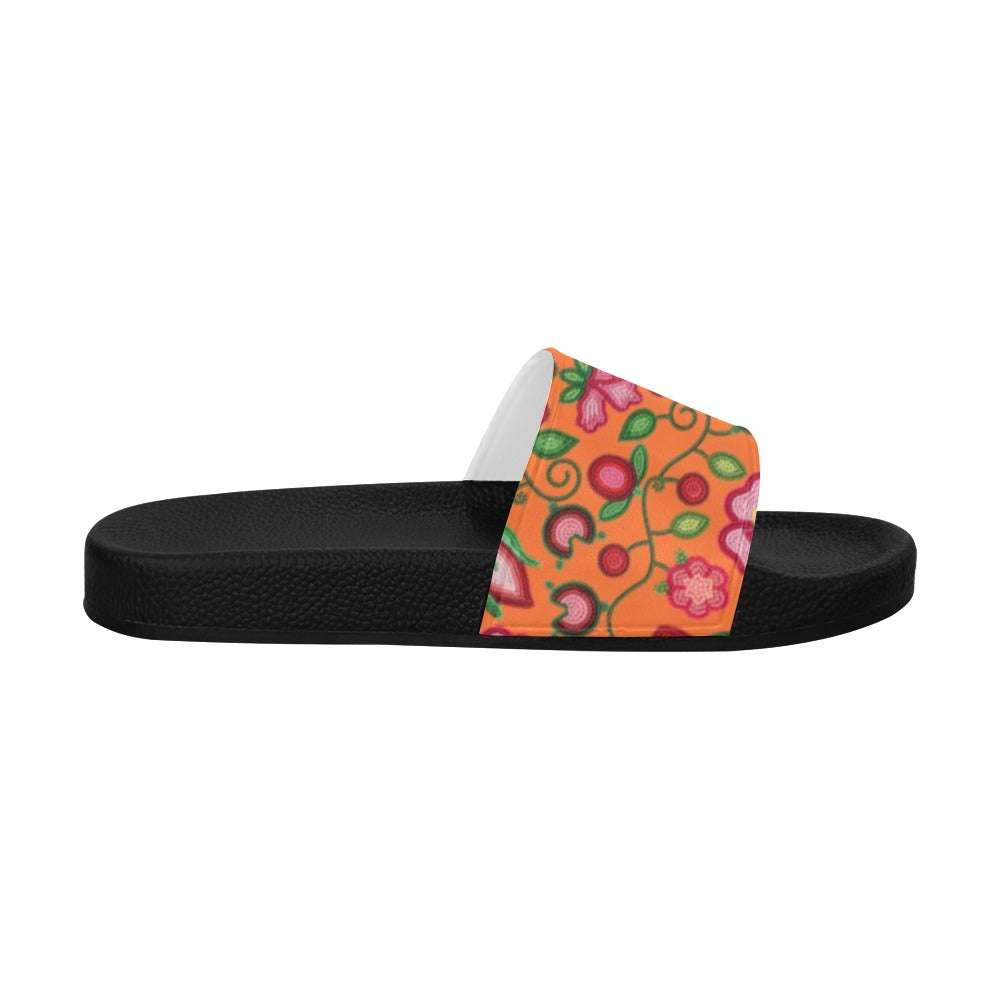 Rose Reverie Orange Men's Slide Sandals