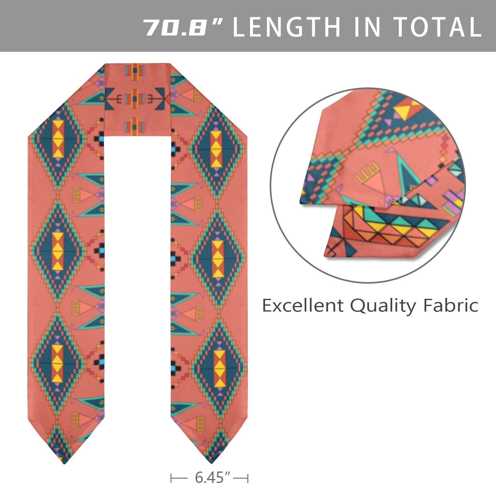 Travois Tipi Canyon Earth Graduation Stole