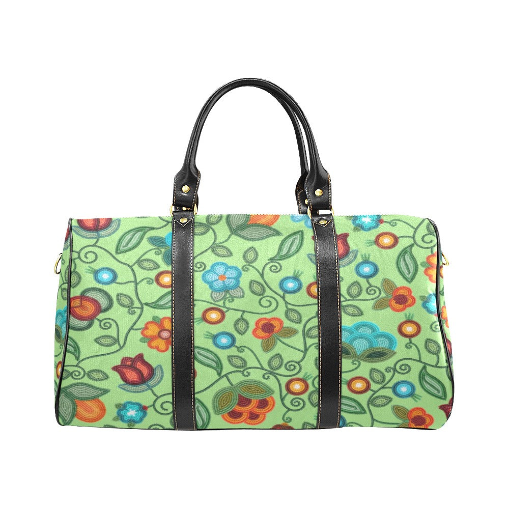 Prairie Fire Petals Sage Waterproof Travel Bag/Small
