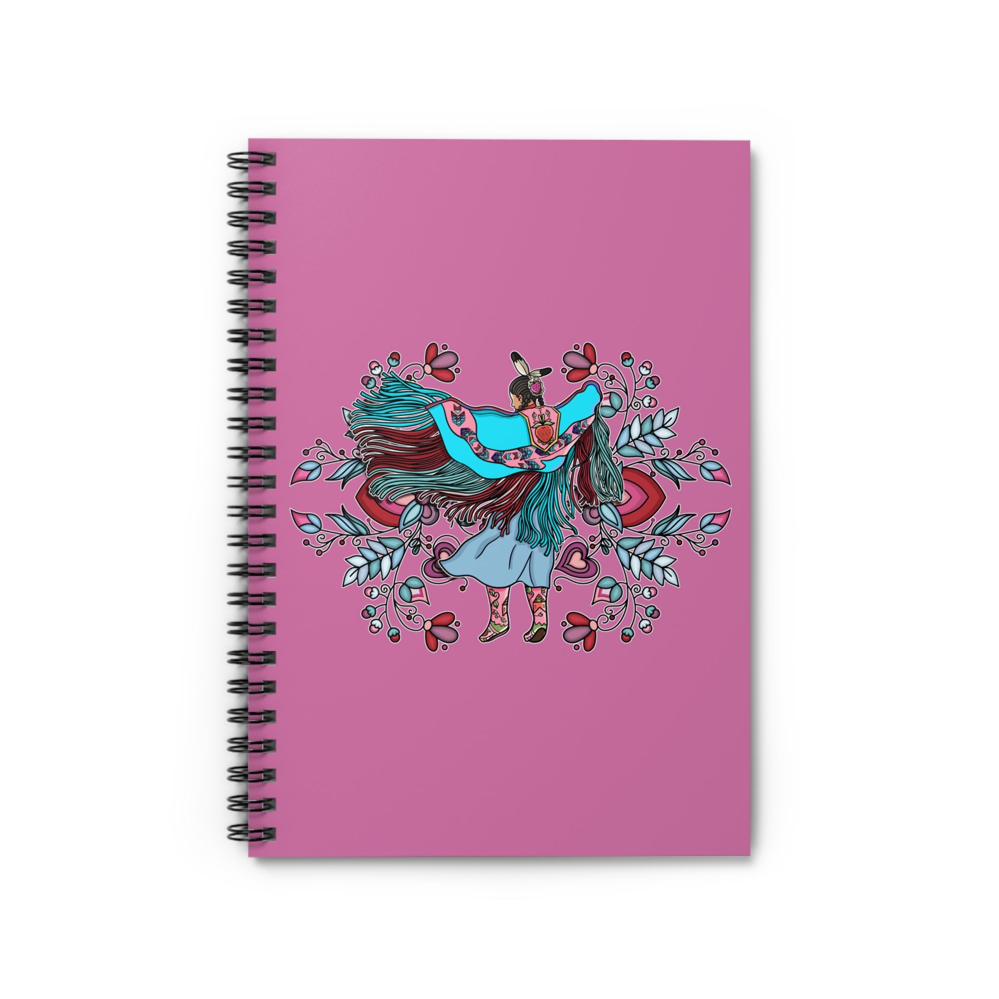 Fancy Dancer Trans BG 4 Spiral Notebook