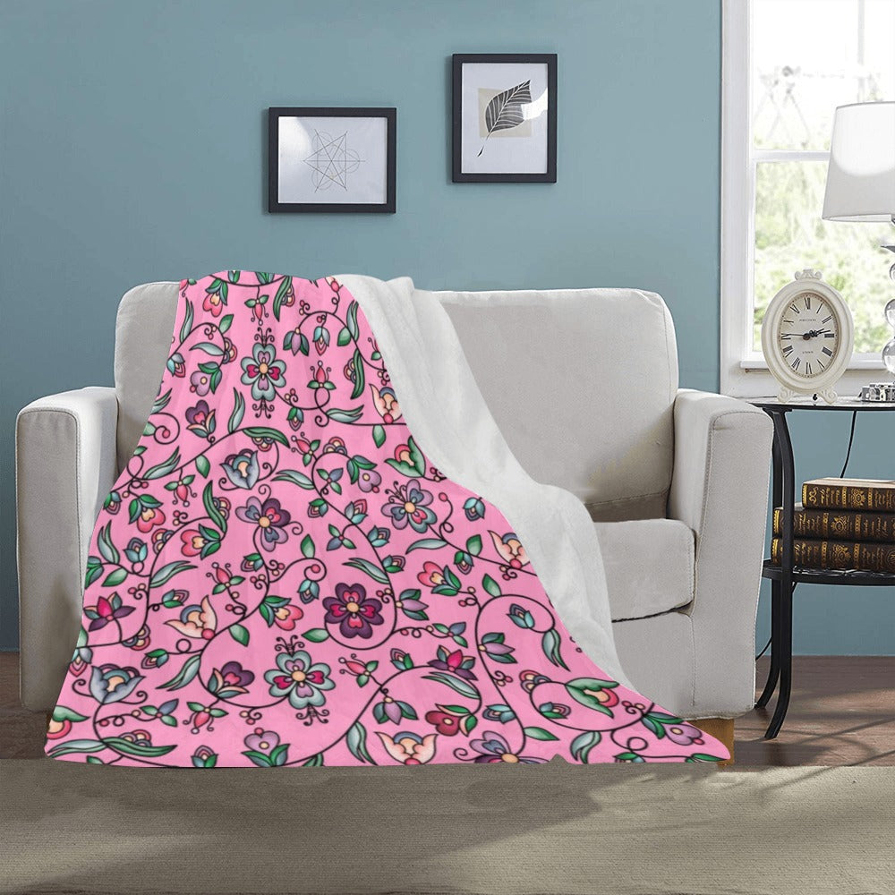 Amber Evening Garland Pink Ultra-Soft Micro Fleece Blanket 40"x50"