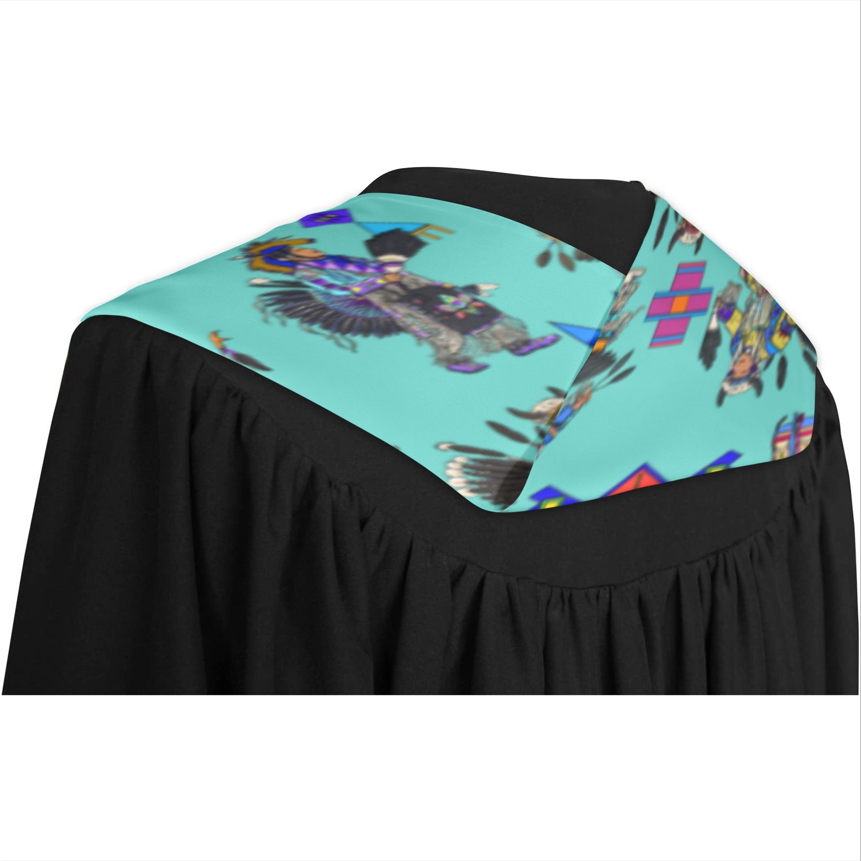 Men's Tradish Dancers Eggshell Blue Graduation Stole