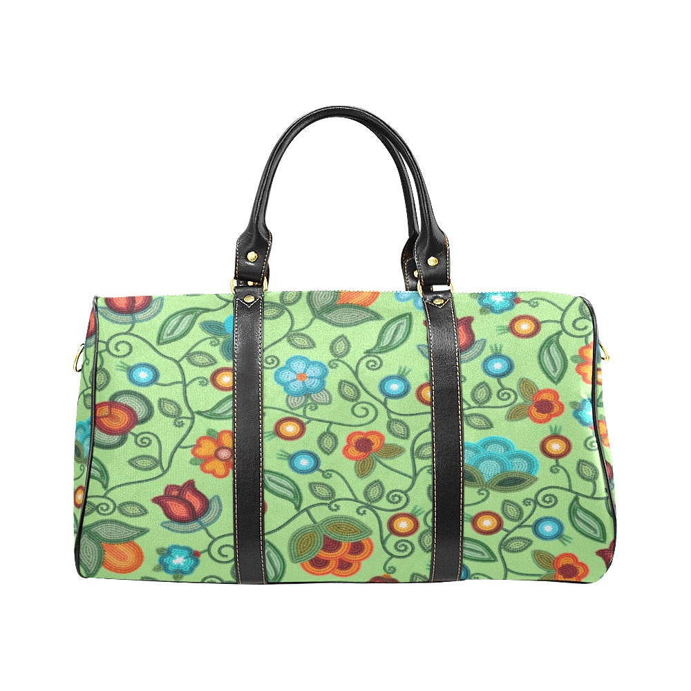 Prairie Fire Petals Sage Waterproof Travel Bag/Small